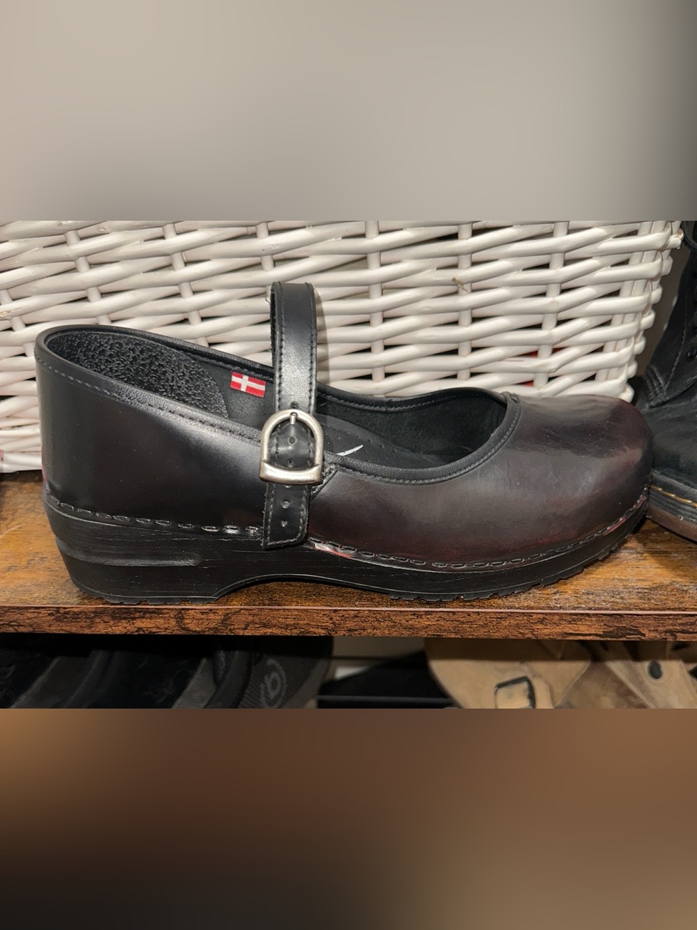 Sanita Mary Jane Clog Shoes in bordeaux EU 41 - Picture 7 of 15